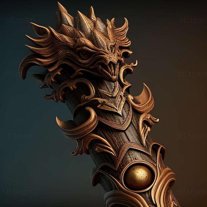 3D model Heroes of Might and Magic Quefor the Dragon Bone Sta (STL)